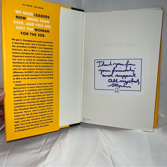 Stephanie Schriock *Run To Win: Lesson in Leadership for Women BUY 2 GET 1 NEW - Picture 13 of 13
